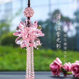 Interior Decorations Car Crystal Hanging Pendant Auto Beautiful Ornaments Rear View Mirror Decoration In Automobiles Styling AccessoriesInte