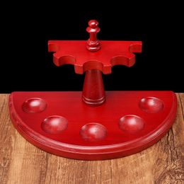 pipe Putian wood carved mahogany five position pipe rack spot solid compass semicircle