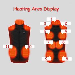 Men's Vests USB Dual-control Three-speed Thermostat Electric Heated Vest Winter Smart Heating Forest Adventure Jackets Men Women Guin22