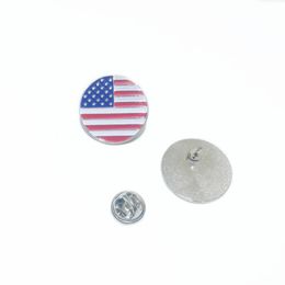 Personalised pins custom enamel metal america usa flag pin hard lapel clothes brooches pins