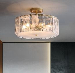 Modern Nordic LED Chandelier Light For Living Dining Room Bedroom Kitchen Ceiling Pendant Lamp Round Cloud Stone Glass Hanging Light