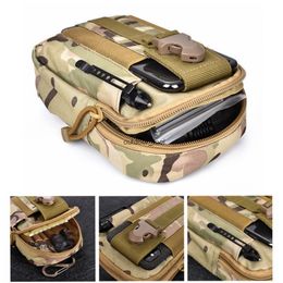 6.5 Inch Military Camouflage Pouch Tactical Belt Waist Bag Outdoor Waterproof Phone Hunting Men Coin Purse Pocket