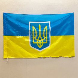 -90 * 145 см Украина Национальные флаги 3 * 5 футов Большой флаг синий желтый цвет полиэфирного волокна печатания 4 56сx H1