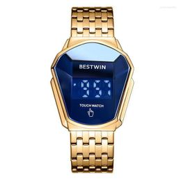 Wristwatches Men's Fashion Electronic Watch Waterproof Touch Screen LED Men Watches 2022