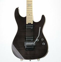 E-II ST-2 FM Maple See Thru Black Electric Guitar