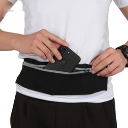 cell phone running cases Australia - Outdoor Bags Reflective Running Belt Bag Women Men Camping Hiking Sport Gym Fitness Phone Case Pouch Waist
