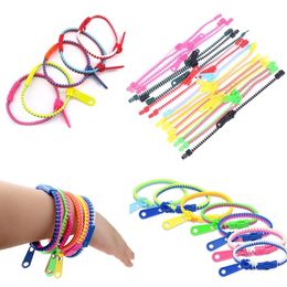 UPS Zipper Bracelet Anti Stress decompression Toy for Kids Party 19cm 5mm Width Autism Hand Sensory Stress Reliever Toys