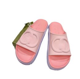 Women Summer Slippers bench shoes Stylish comfortable female lady thick bottom soft sole Stereoscopic printing female non slip versatile sandals G72614