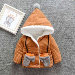 Baby Jacket 2021 Autumn Winter Jackets For Toddler Boys Jacket Kids Warm Outerwear Cute Hooded Thick Jackets For Baby Boy clothing J220718