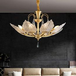 Chandeliers Modern Crystal Led Home Lighting Living Dining Room Decor E14 Ceramics Lamp Holder Suspension Luminaire Hanging