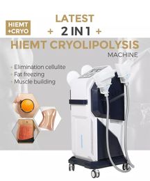cryotherapy emslim 2 in 1 EMS Muscle sculpting slimming machine 360° cryolipolysis fat freeze build Muscle HI-EMT hip lift body shaping weight loss beauty equipment