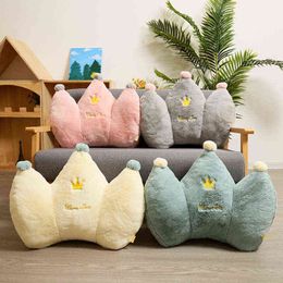 Sizes Warm Love Crown Long Plush Cushions Fuzzy Decor Cushion Different Colours For Sofa Chair Back Support Drop Shipping J220704