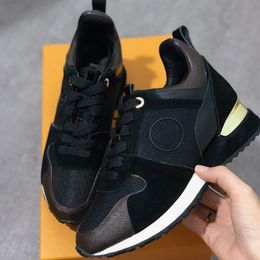 2019 NEW Luxury Genuine Leather RUN AWAY Designer Sneakers Women Shoes trainers Fashion Casual Shoes men Mixed Color Original Box SZ US 5-12NO12