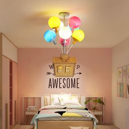 Pendant Lamps Ceiling Lights Flying House Cartoon Hanging For Bedroom Children Room Home Birthday Holiday Decor Led ChandeliersPendant