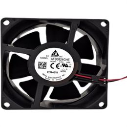 Wholesale fan: Delta AFB0824GHE speed 6800 24V 0.95A 8038 two-wire double ball cooling fan