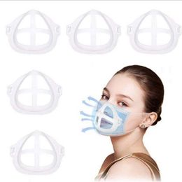 3D Silicone Mask Bracket Inner Support Frame Of Respirator Breathable Anti Stuffy Masks Holder Lipstick Protection Stand YF0009