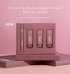 newst ESpoce Lipstick non-fading non-sticking cup lipglaze lip liner gift box Lip Colour lipliner set