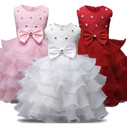 Baby Girl Dress Baptism Dress Year Costumes for Girl Princess Dress Birthday Party Ball Gowns 0- Girls Christening Gowns LJ201222