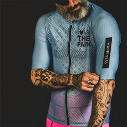 Love The Pain Men Cycling Jersey Road Bicycle Shirt Bike Quick Dry Jersey Summer Short Sleeve Breathable Maillot Ciclismo Hombre 220608