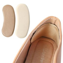 VENDAS QUENTES 1Pair Tecido Pegajoso Sapato De Retorno Insere Insoles almofadas Almofadas Liner Grips Sapatos Anti-Slip Inserts Heel Adesivo