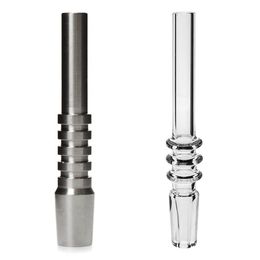 Hooakh Smoking Accessory 2PCS 14mm male 3inch 80mm Titanium Quartz Tip Replacement Nail for Nectar Wax Collector Dab Rig Water Pipe Bong