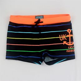 Summer Boy Trunks For Swimming Nylon Striped Bathing Suit Children Swim Shorts Baby Boys Beach Swimwear Kids Clothing 220505