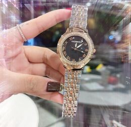 High quality Top model Lady Quartz Watches 37mm Casual roman diamonds ring women rose gold stainless steel Premium Perfect Cute Nice Wristwatches montre de luxe