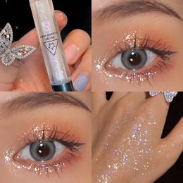 Eye Shadow Liquid Eyeshadow Shiny Pearlescent Sequins Lying Silkworm Pen Monochrome Highlight Stage Makeup Women CosmeticEye