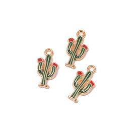 Alloy Drip Oil Accessories Bracelet Earrings Cactus Jewellery Pendant Diy Handmade Material 1222782