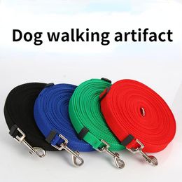 Dog Collars & Leashes Pet Lead Leash For Dogs Cats Nylon Walk Selected Size 1.5M 1.8M 3M 6M 10M Outdoor Security Training HarnessDog