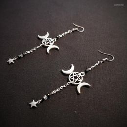 Dangle & Chandelier Witch Jewellery Moon Drop Earrings Crystal Beads Sophisticated Jewellery 2022 Women Gift Fashion Magic PaganDangle Odet22