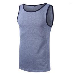 Men's Tank Tops Mens Bodybuilding Sleeveless T-shirt Heavy Sports Muscle Vest Top 2022 Summer European And American Male ClothingMen's