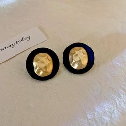 S3052 Fashion Jewelry S925 Silver Post Stud Earrings Irregular Geometric Round Earrings