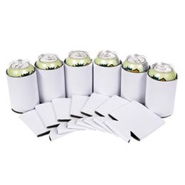 Sublimation Blank Can Cooler Party Insulated Neoprene Beer Cans Holder DIY White Cooler Water Bottles Sleeves