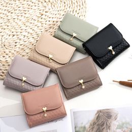 Wallets Women Small Fashion Brand Leather Purse Ladies Card Bag For 2022 Clutch Female Money Clip WalletWallets