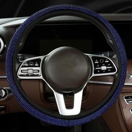 Steering Wheel Covers Diamond Sparkling Car Suv Protector Universal Cover 37/38mm Interior Decor Auto X3v7Steering