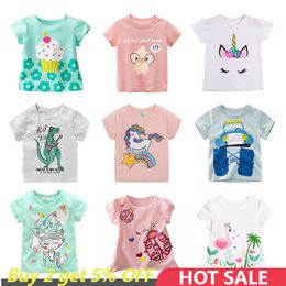 Boys Dinosaur T shirts Cartoon Printed Girls Tees Children Tops Short sleeve Clothes for Summer Kids Outfits 220620