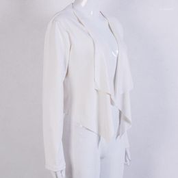 Women's Jackets Women Long Sleeve Waterfall Cardigan Casual Slim Coat Jumper Outwear1