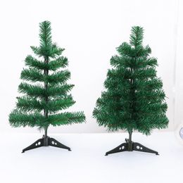 45cm mini artificial christmas tree small xmas green plastic tree Year Home Ornaments Desktop Decorations Christmas Tree 201027