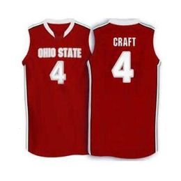 Chen37 Goodjob Men Youth women Vintage #4 Aaron Craft Ohio State Buckeyes College Basketball Jersey Size S-6XL or custom any name or number jersey