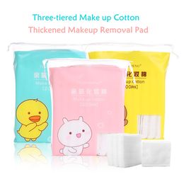 Thickened Cotton Pads Makeup Remover Pads Three Layer Double Sided Facial Cleaning Wipe Nail Cleaning Paper Portable Makeup Tool