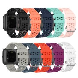 Silicone Straps For Fitbit Versa 2 Lite watchBand Breathable Watch Strap Bracelets Bands