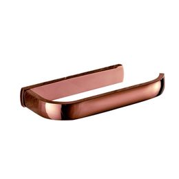 Rose gold Solid Brass Toilet Paper Holder Luxury Simple Polished Wall Mounted Tissue Box Roll Holder Bathroom Accessories T200425