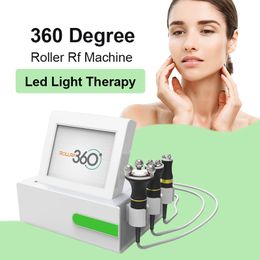 Portable 360 Degree Rotating Rf Facial Rejuvenation Led Light Therapy Beauty Machine Rf Skin Tightening Face Lifting Home Use 360 Degree roller rf