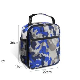 Insulated Lunch Bag Box Leakproof Portable with Removable Shoulder Strap for Office School Camping Hiking Outdoor Beach Picnic