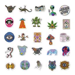 Waterproof 10/30/50pcs Cool Psychedelic Gothic Art Graffiti Stickers Cartoon Decals Kids Toy Laptop Phone Diary Motorcycle Bike Car Sticker Car sticker