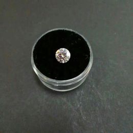 Löst diamanter 7,5 mm ij färg 1,5ct karat perfekt rund klippt moissanite sten anpassningsbar bröllop diamantring för kvinnor