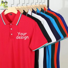 DesignDIY short sleeve polo shirt custom business mens and womens shirts casual work advertising shirts 220609