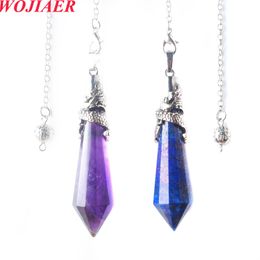 New Balancing Gemstone Pendant Pendulum for Dowsing Spiritual Divination Bead Pointed Dragon Pendule BO982