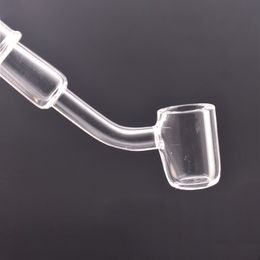 Wholesale Smoking Accessories 45degree 4mm Thick Domeless Flat top Quartz Banger nail for Glass straw collect bong pipe
